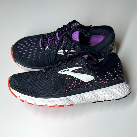 Brooks Women's Glycerin 17 Athletic Running Shoes - Black and Purple Size- 7 B - Picture 8 of 11